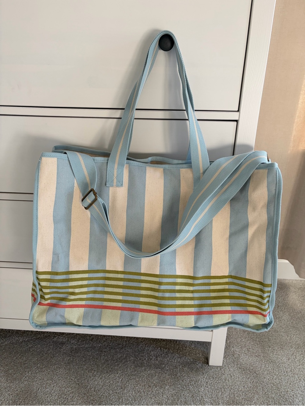 Hearth & Hand Striped Canvas Bag